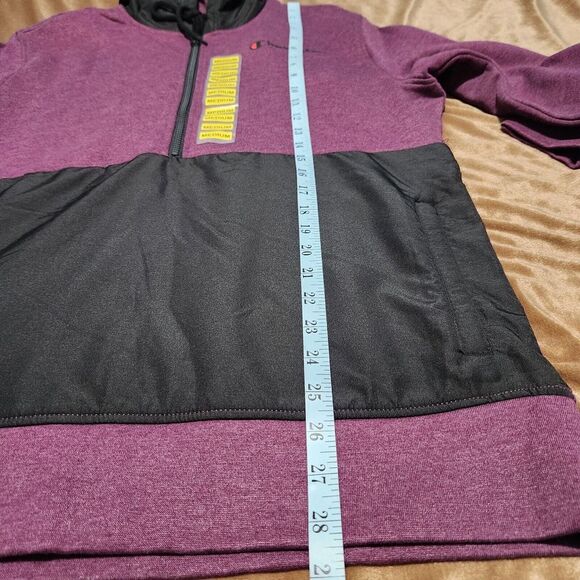 Champion Hoodie Jacket size Medium Color Plum Athletic - Picture 5 of 11
